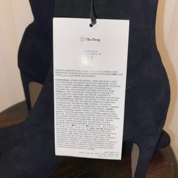 New Black Sock Boots - Size 9 - Picture 5 of 5